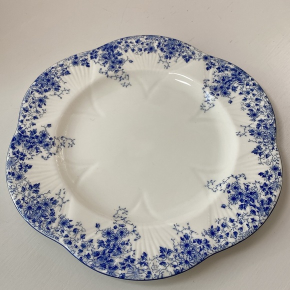 Dainty Blue Dinner Plate by Shelley 10 1/2 in - Picture 1 of 7
